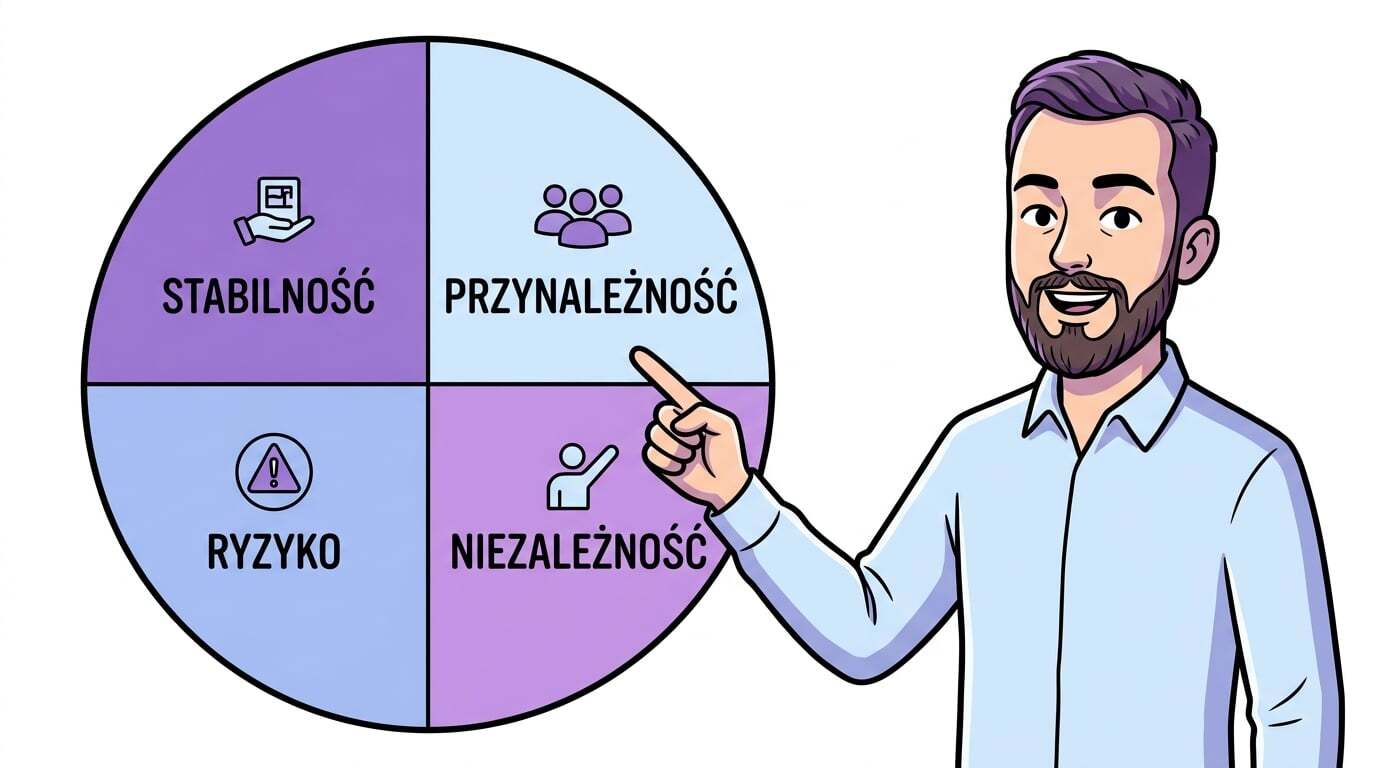 Dwanaście archetypów marki uporządkowanych wokół czterech motywacji