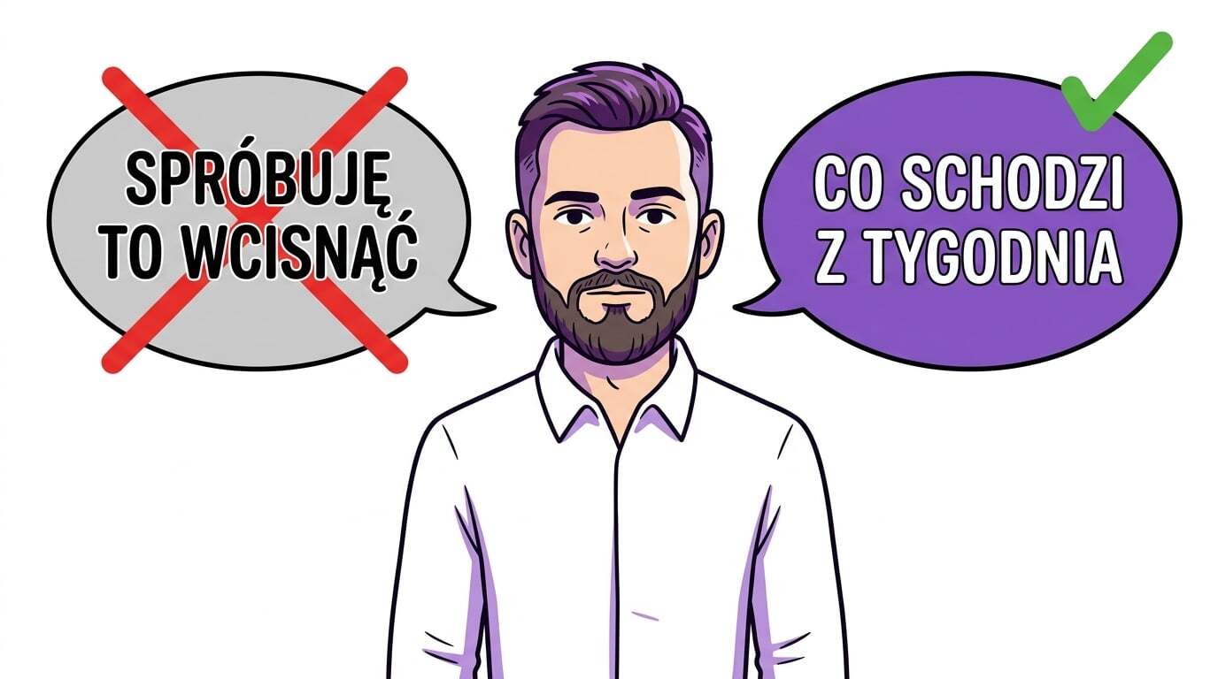 Porównanie dwóch odpowiedzi na prośbę szefa: uległe „spróbuję to wcisnąć