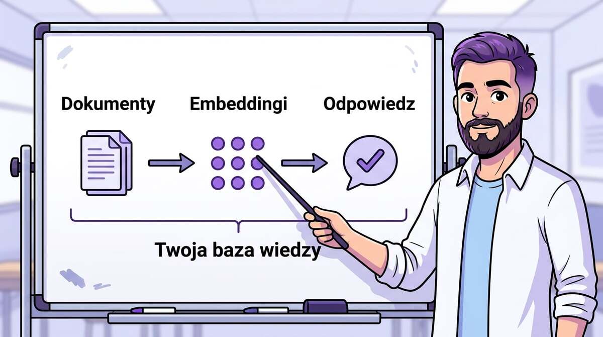 Pipeline RAG — od dokumentów przez embeddingi do odpowiedzi AI