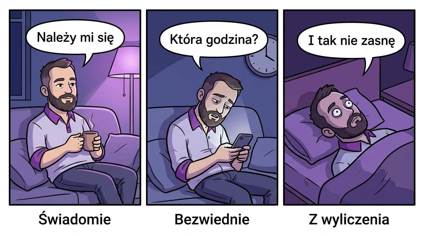 Revenge bedtime procrastination — trzy odmiany odkładania snu: świadomie, bezwiednie i z wyliczenia