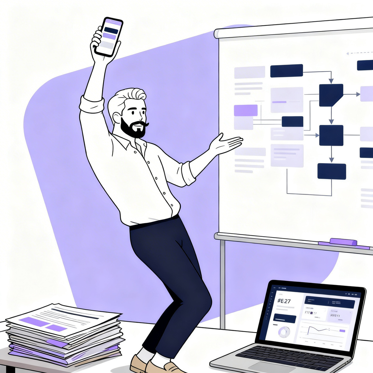 Case study — system rezerwacji dla firmy usługowej.