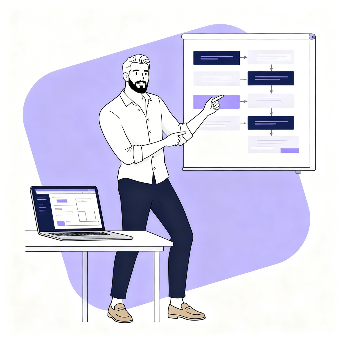 Wizja automatyzacji obsługi wiadomości i oszczędności czasu.