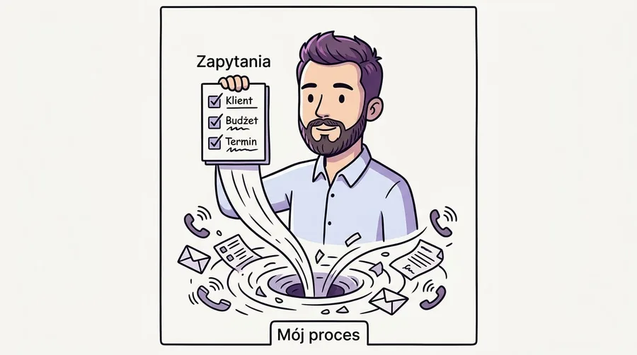Zapytania z trzech kanałów spływają do jednej listy