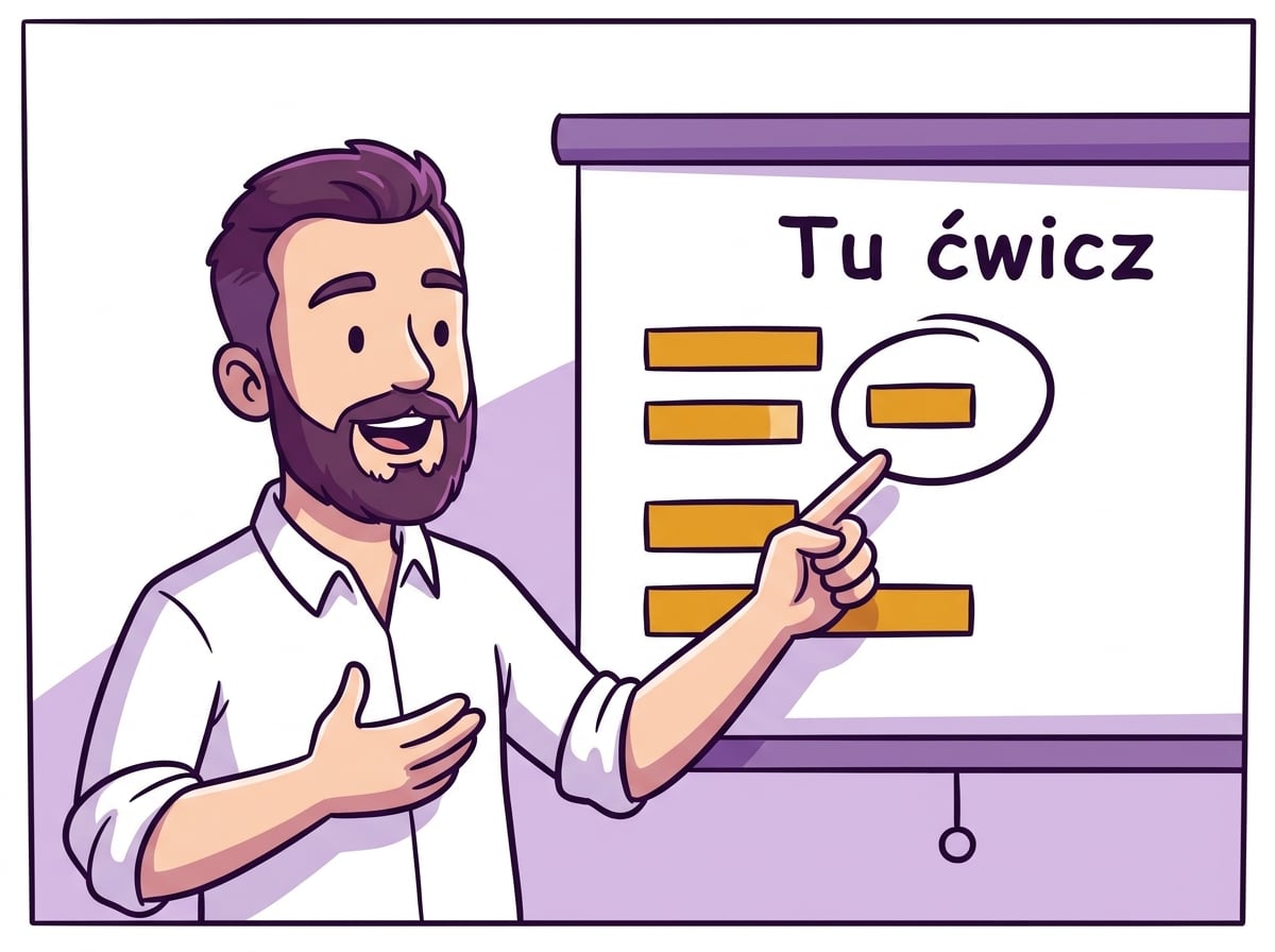 Wynik testu asertywności z zaznaczoną najsłabszą sytuacją