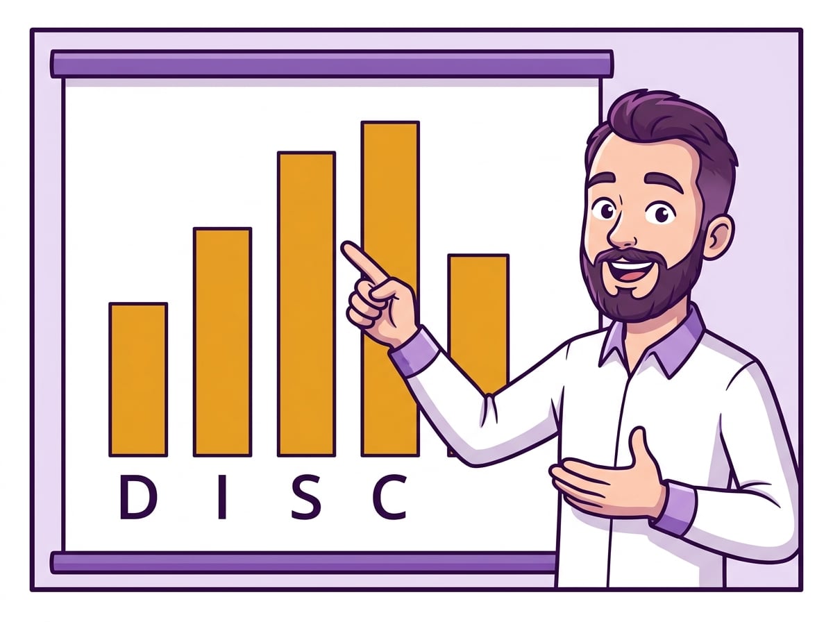 Cztery paski profilu DISC