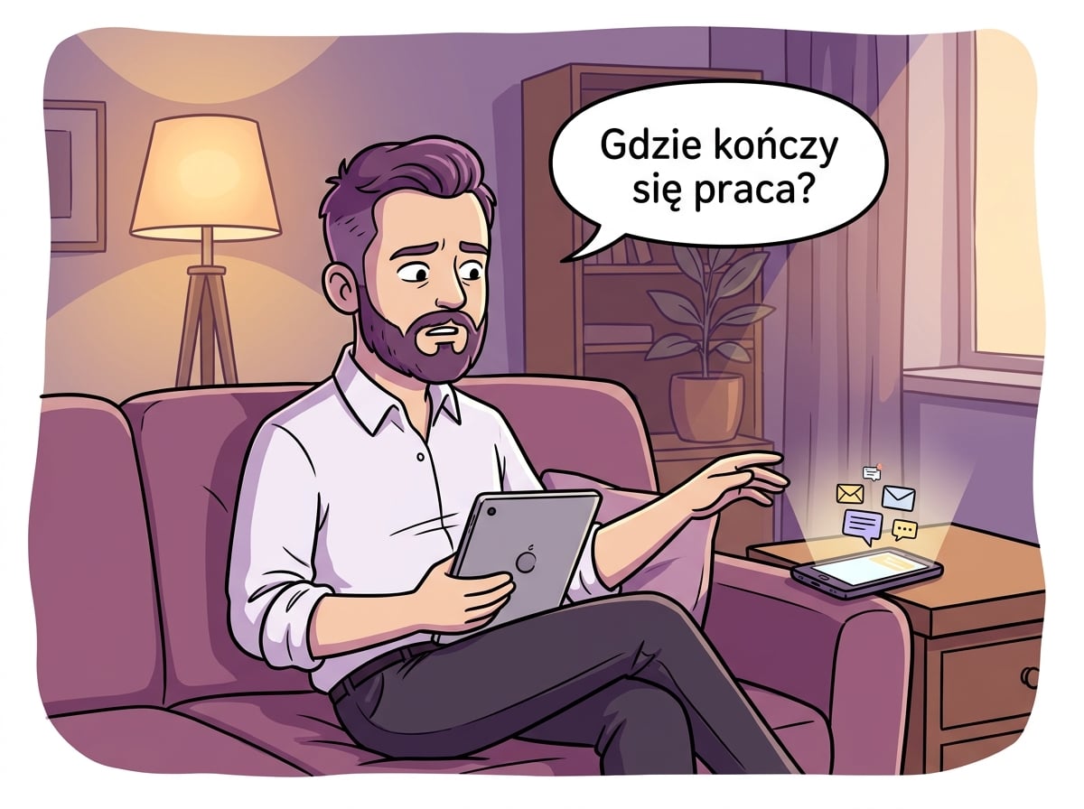 Szymon ocenia stwierdzenia o granicy między pracą a domem