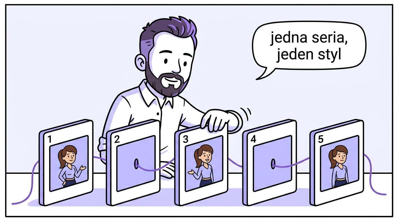 Jedna seria, jeden styl — ilustracje z tego samego zestawu założeń