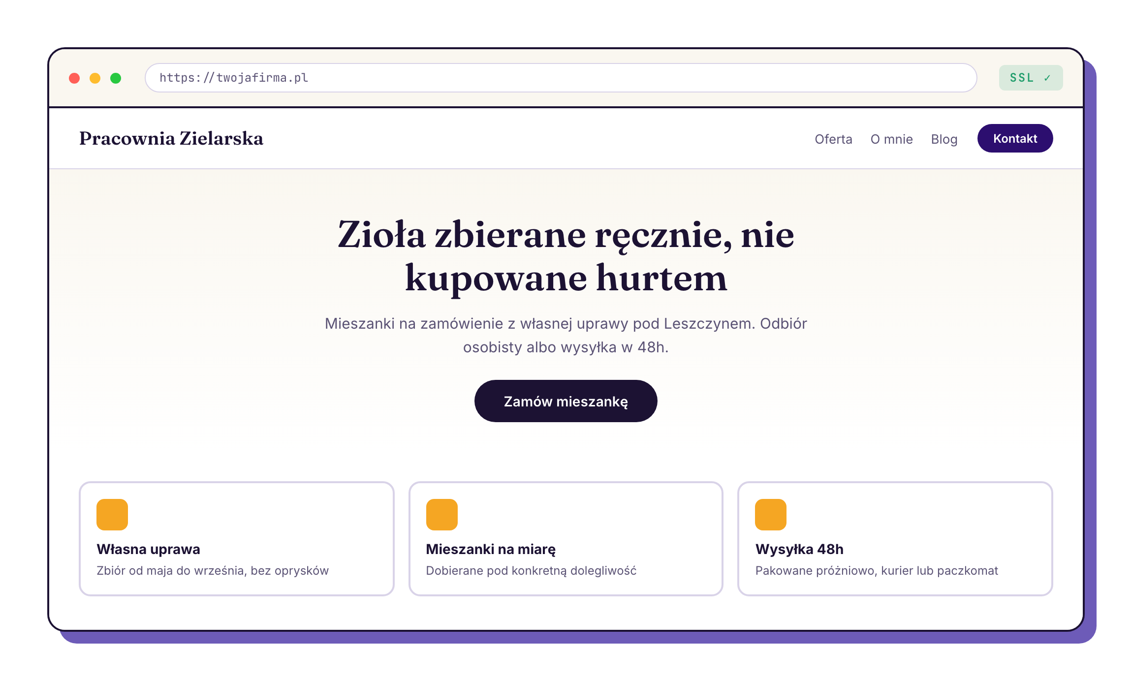 Wizytówka, która robi robotę