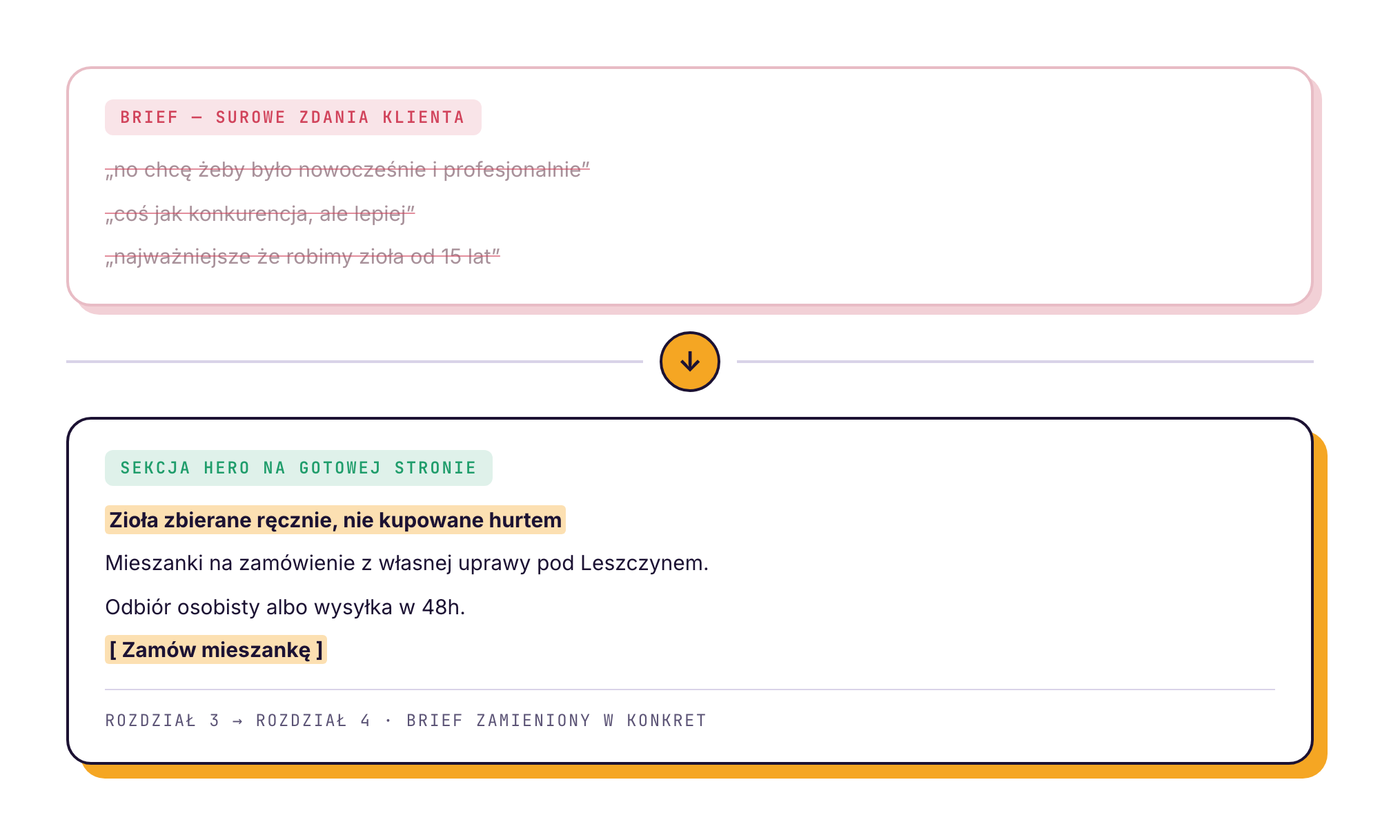 Brief zamieniony w konkret
